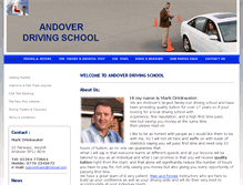 Tablet Screenshot of andoverdrivingschool.org